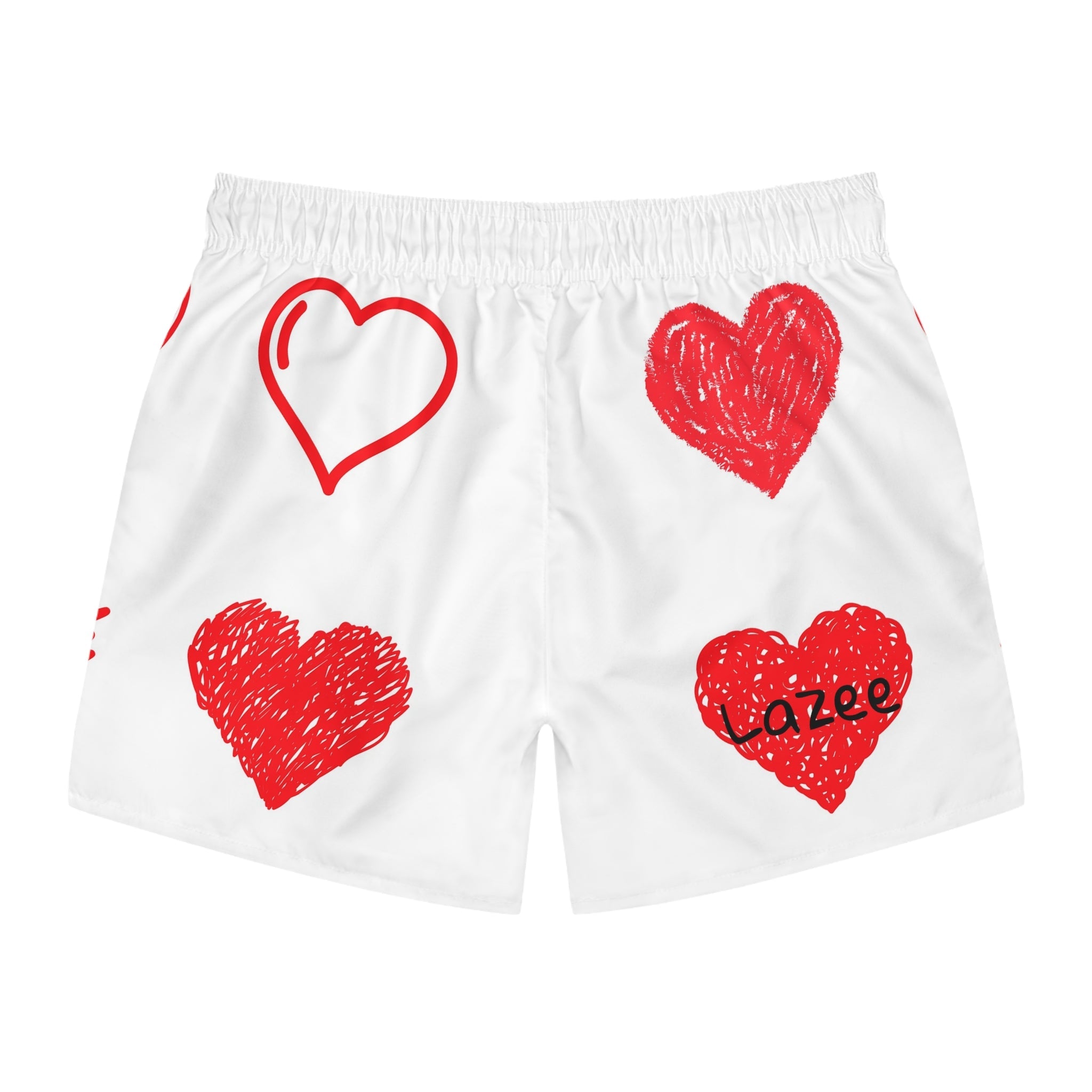LAZEE Heart Print Swim Trunks  Lazee.official