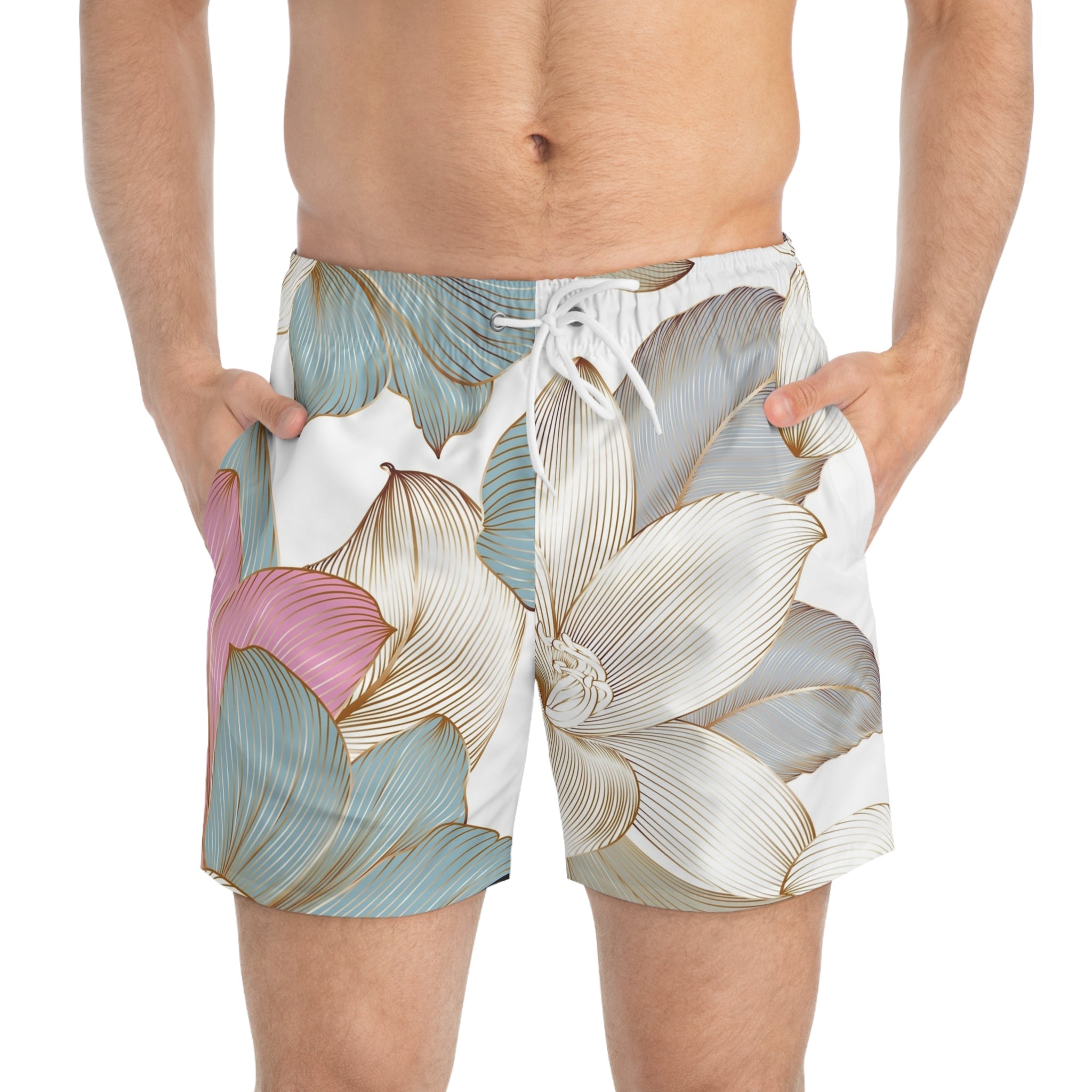 LAZEE Tropical Floral Swim Trunks  Lazee.official